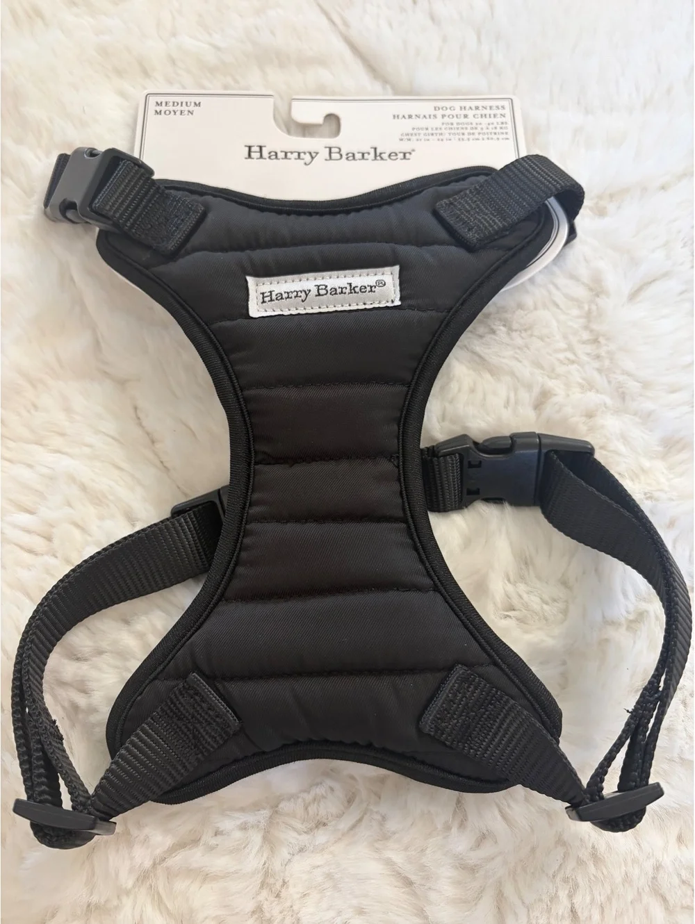 New Harry Barker quilted dog harness